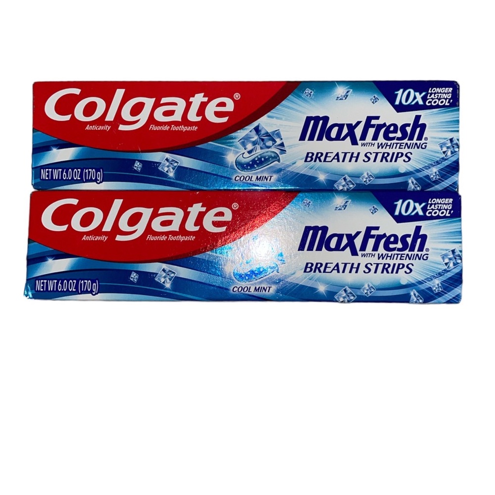 Colgate MaxFresh Toothpaste Cool Mint 6 oz Lot of 2 NEW